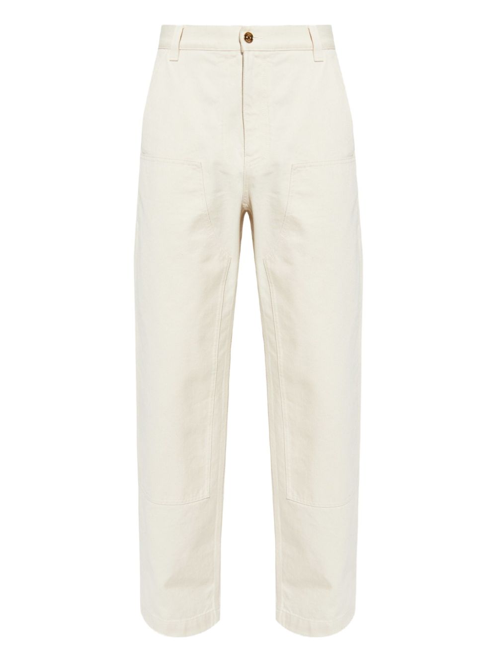 Versace logo-patch utility trousers - Neutrals