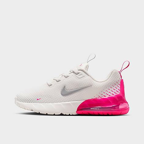 Little Kids Air Max Phoenix Stretch Lace Casual Shoes in Summit White/Laser Fuchsia/Vast Grey