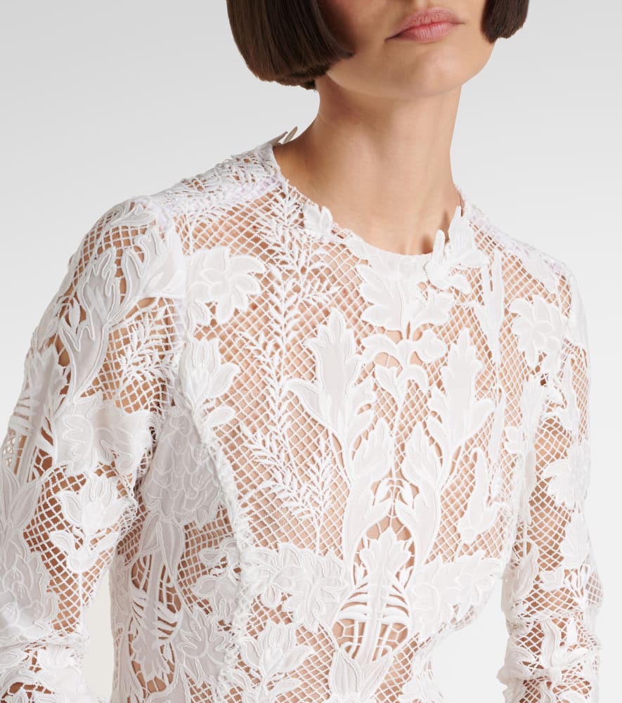 Lace guipure minidress