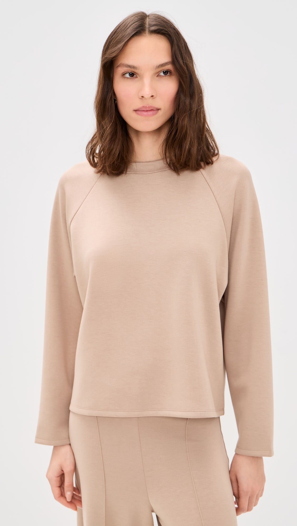 Oversized Raglan Top Tan