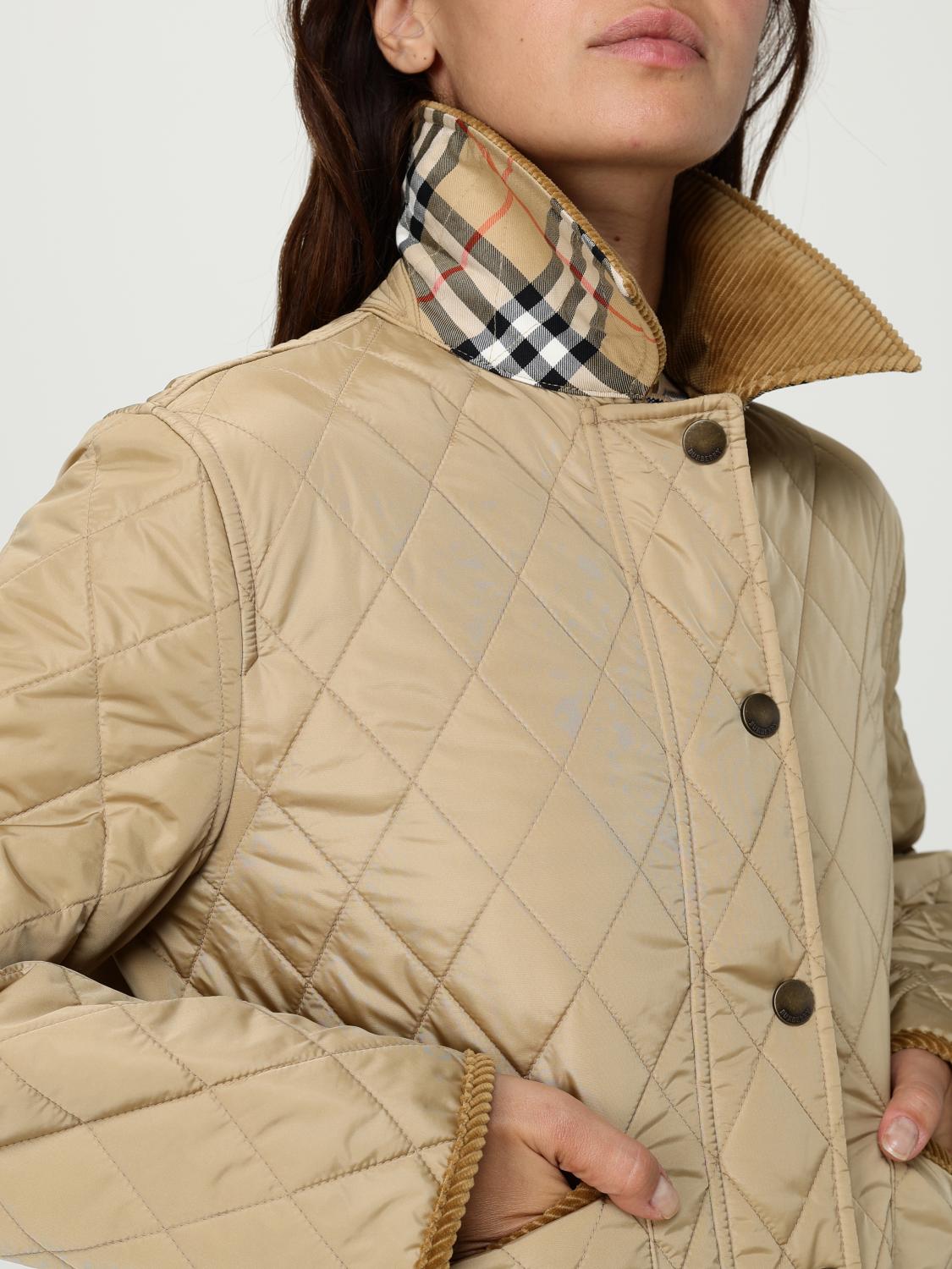 Burberry cropped quilted jacket - Neutrals