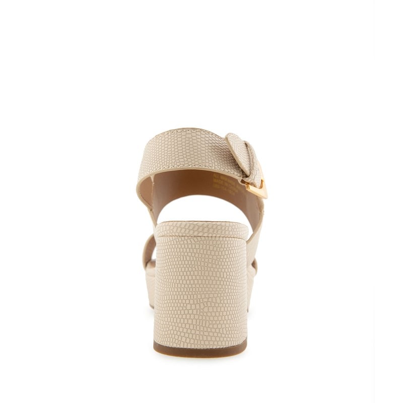 Women's Camilia Platform Sandals (Stone Lizard Embossed Fx Lthr)