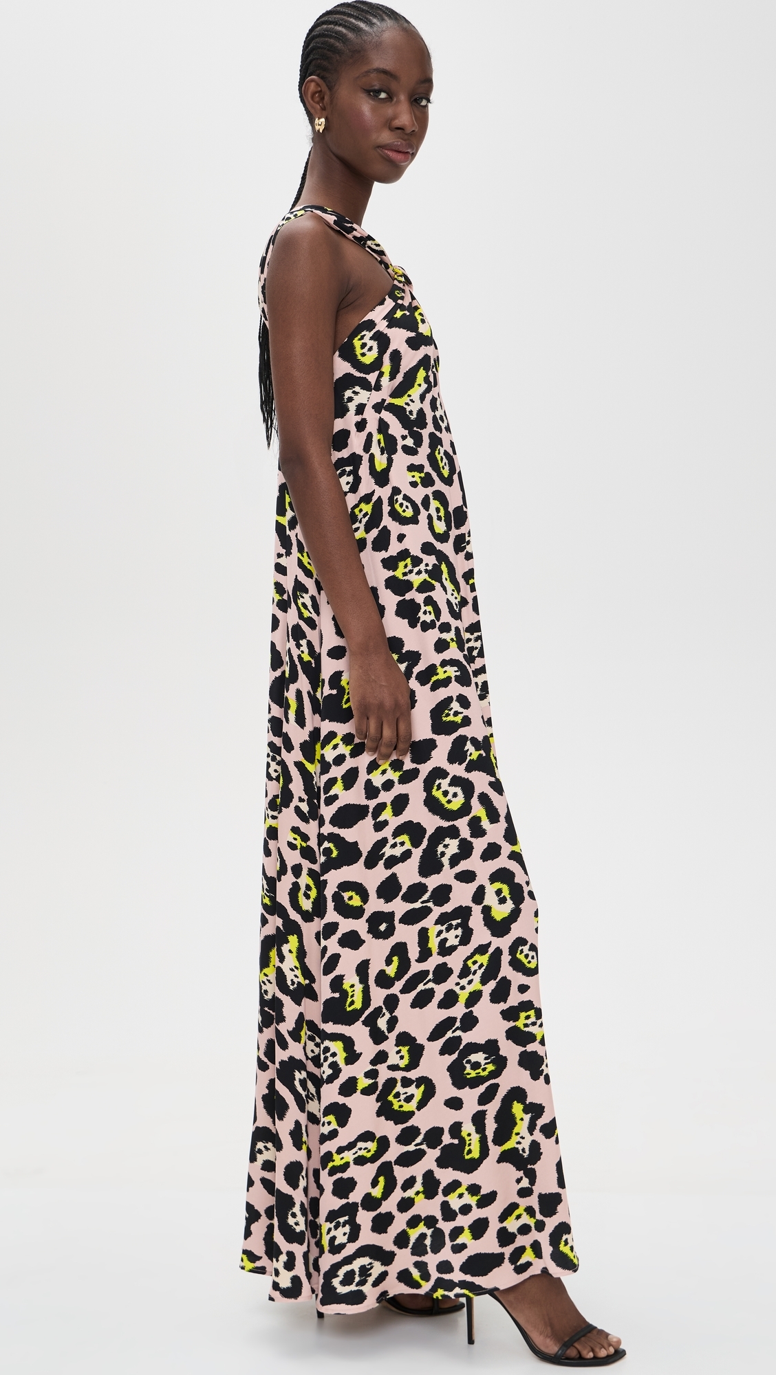Jaycee Halterneck Maxi Dress Combo1 Pink Pastel
