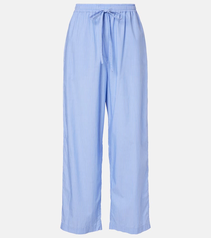 Orien striped cotton wide-leg pants