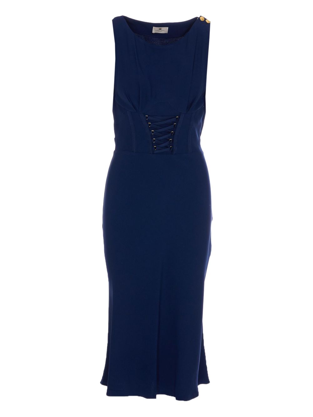 Elisabetta Franchi corset-style dress - Brown