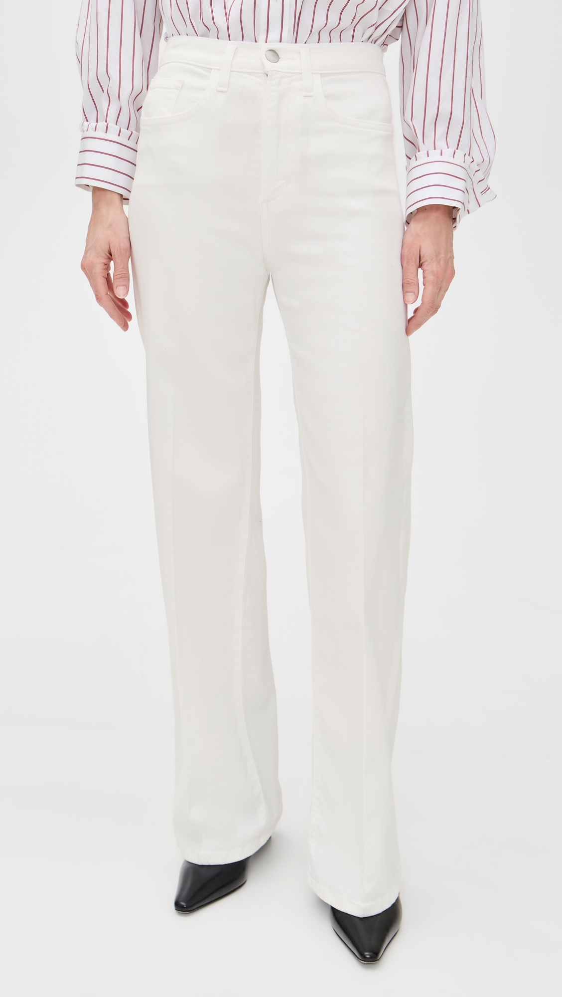 Joe's Jeans The Mia Wide Leg Petite Jeans White