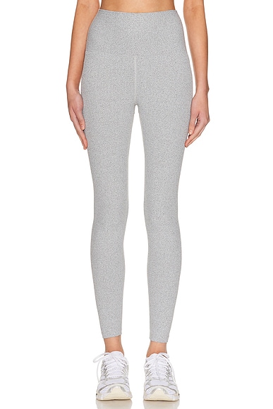 YEAR OF OURS Ribbed Classic Legging in Heather Grey - Grey. L also in M