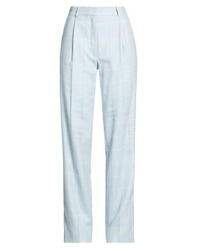 Woman Pants Sky blue Size 4 Wool, Silk, Linen
