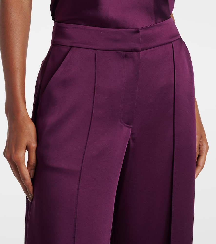 Simkhai Kira satin wide-leg pants