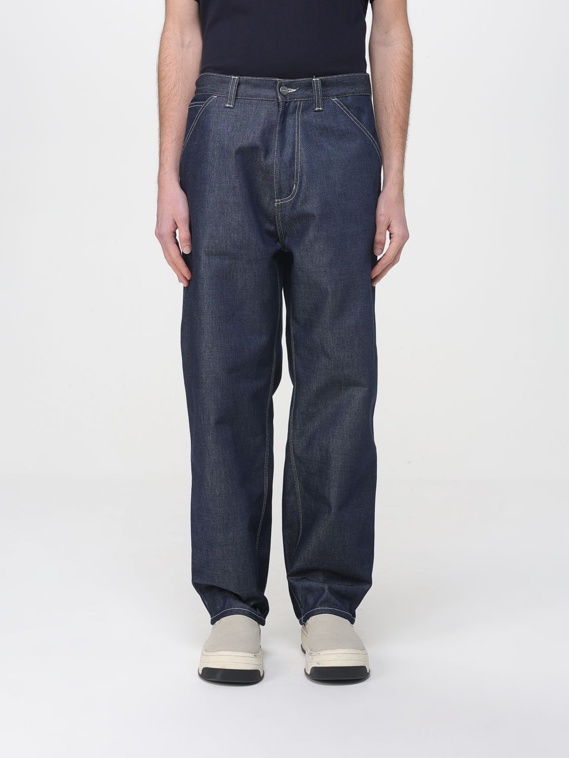 Pants Men color Blue
