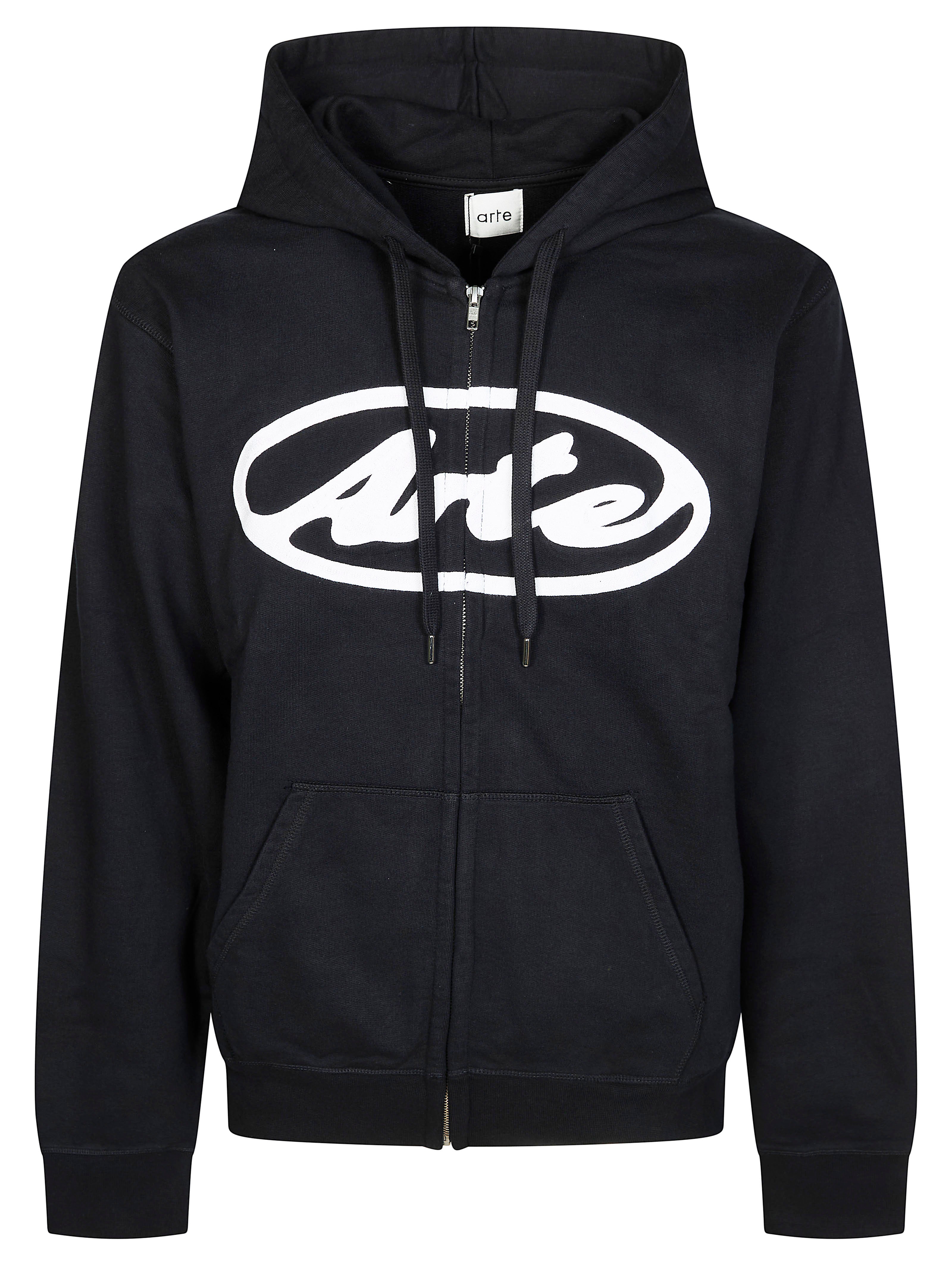 Circle Logo Mini Zip Hoodie for Men