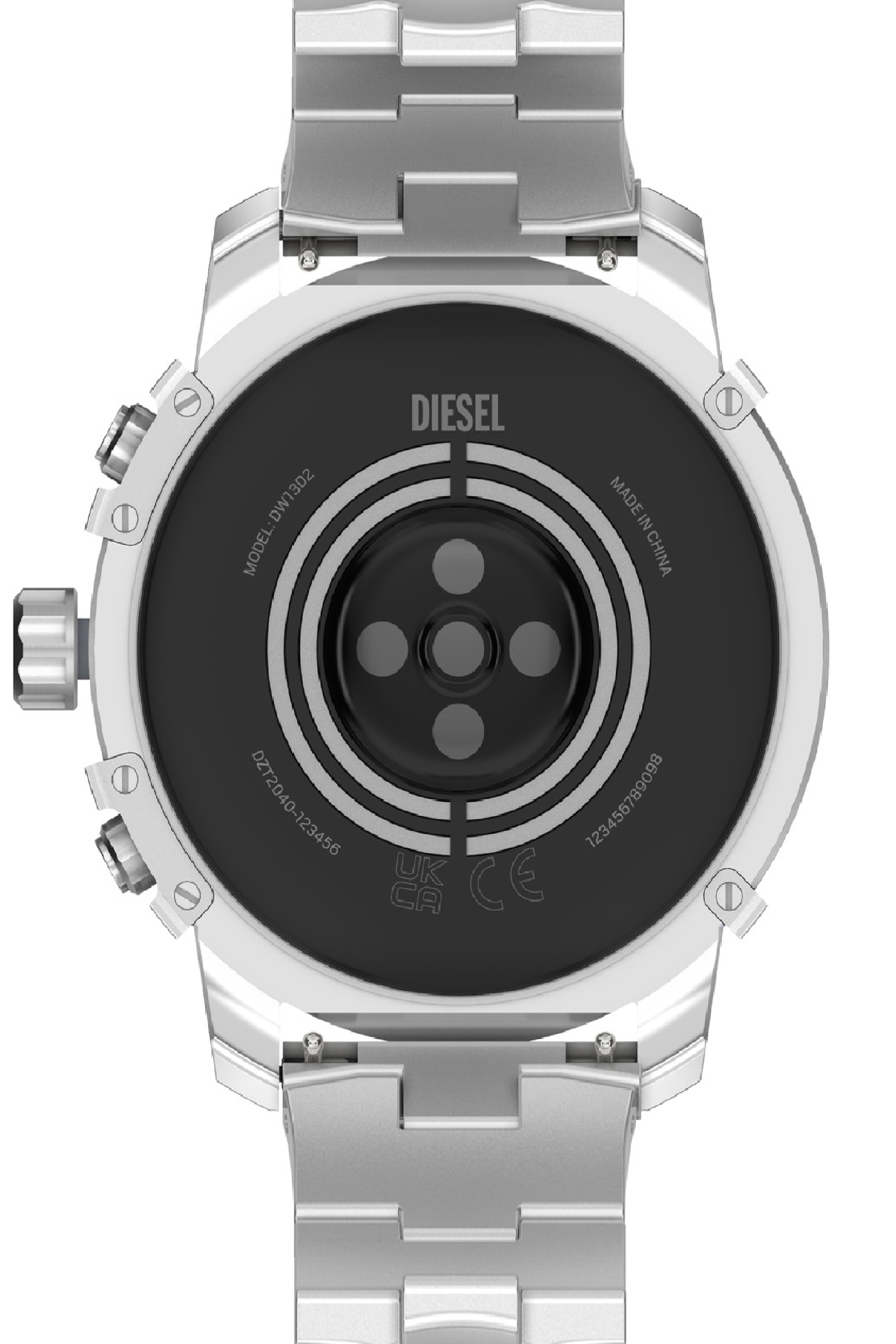 Griffed stainless steel smartwatch - Smartwatches - Man - Silver