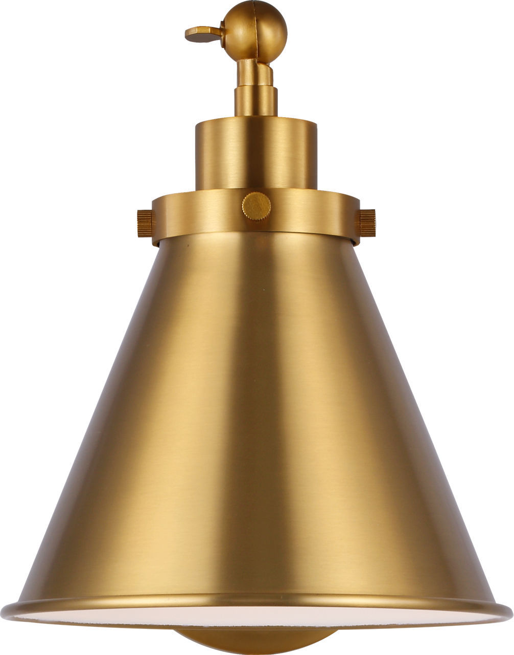 Burnished Brass Wall Sconce from the Wellfleet Collection
