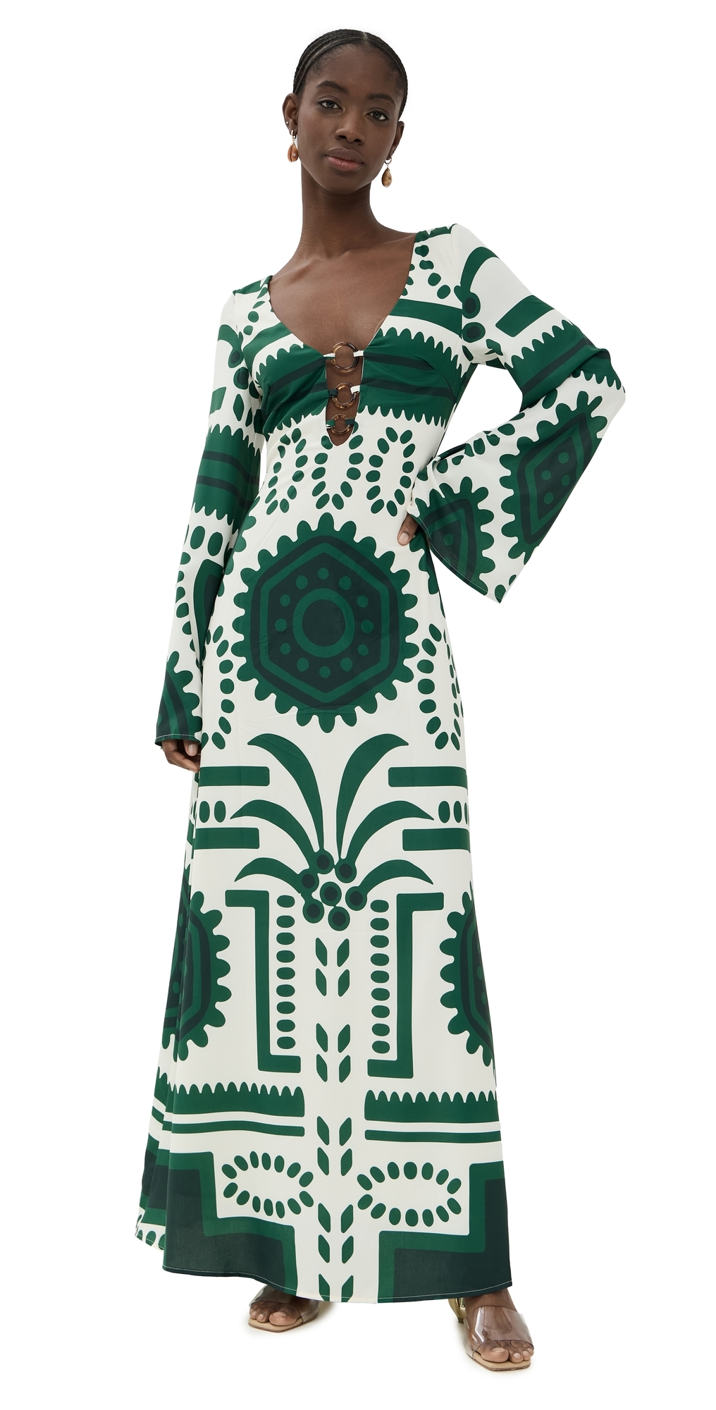 Caledeira Maxi Dress Green Multi