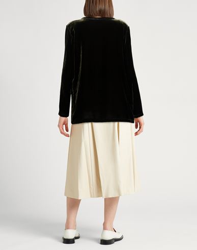 Woman Top Dark green Size 6 Viscose, Silk