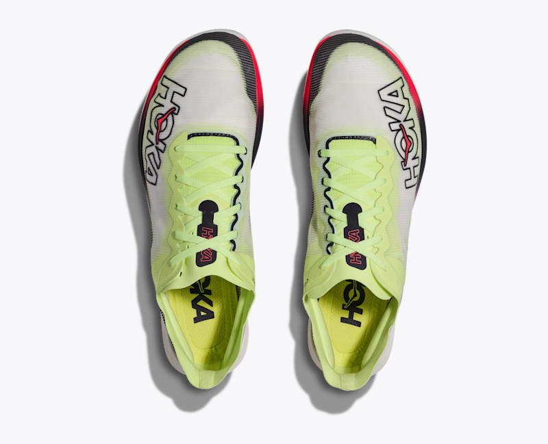 HOKA Cielo FlyX Lite Shoes in Squid Ink/Neon Yuzu