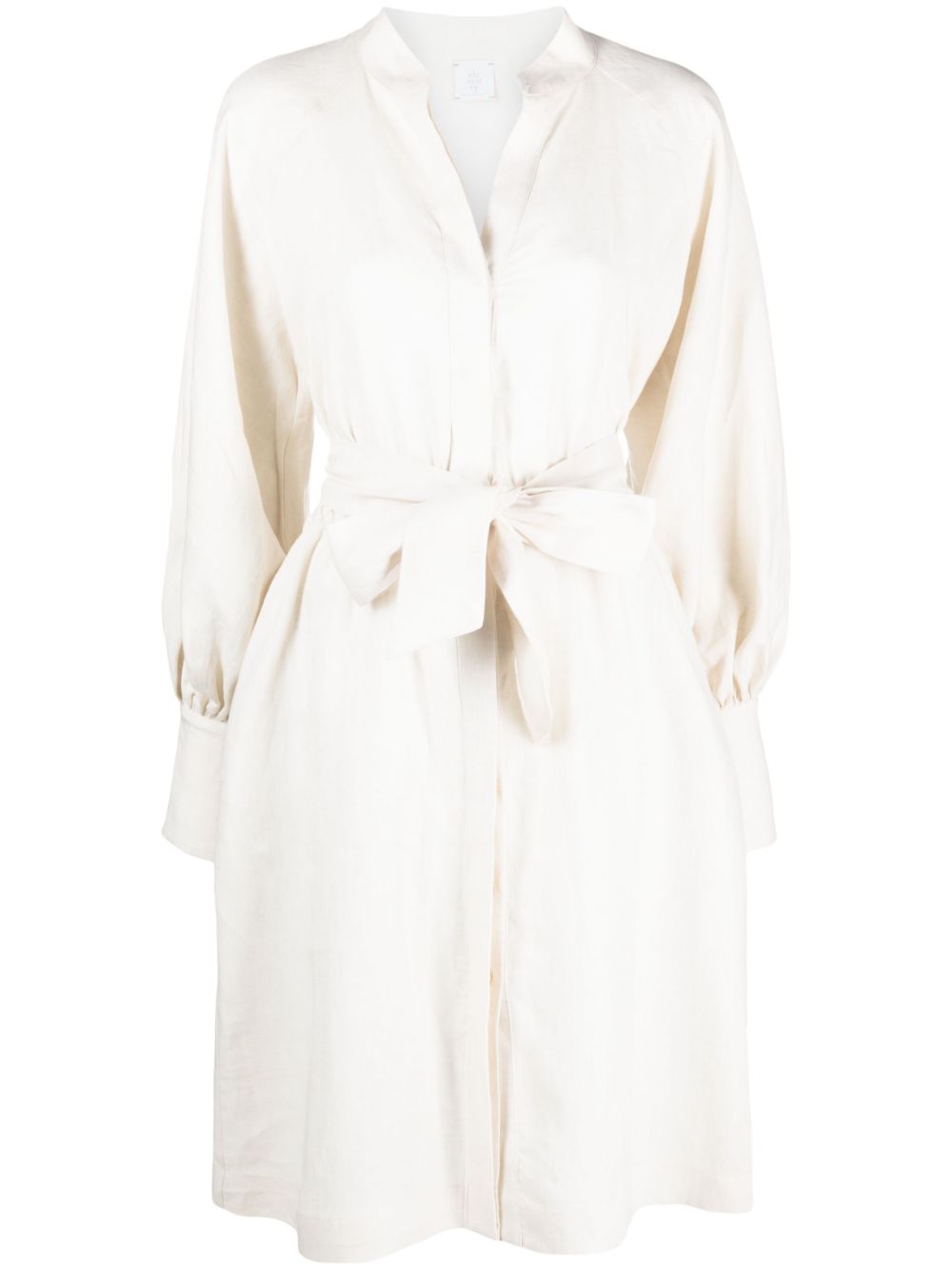 Belted linen dress - Neutrals