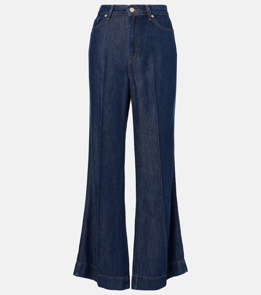 High-rise flared jeans