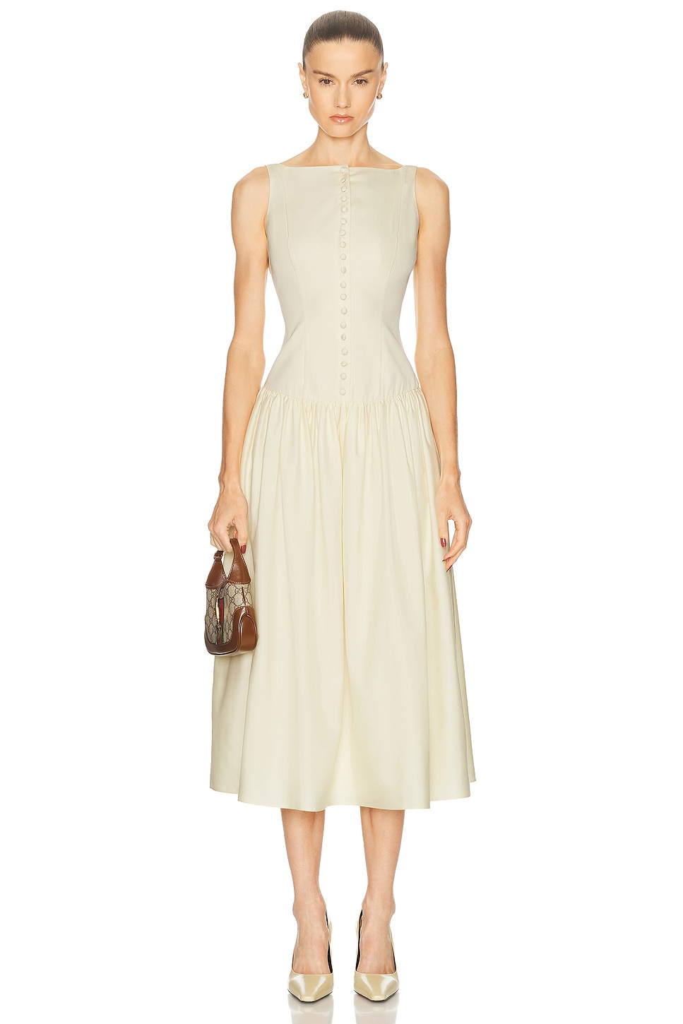 Mirror Palais Kissing Booth Lady Length Dress in Lemon. -  XS also in L, M