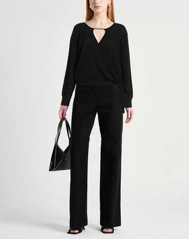 Woman Wrap cardigans Black Size 6 Wool, Cashmere