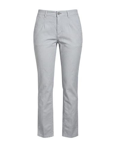 Man Pants Light grey Size 42 Cotton, Elastane