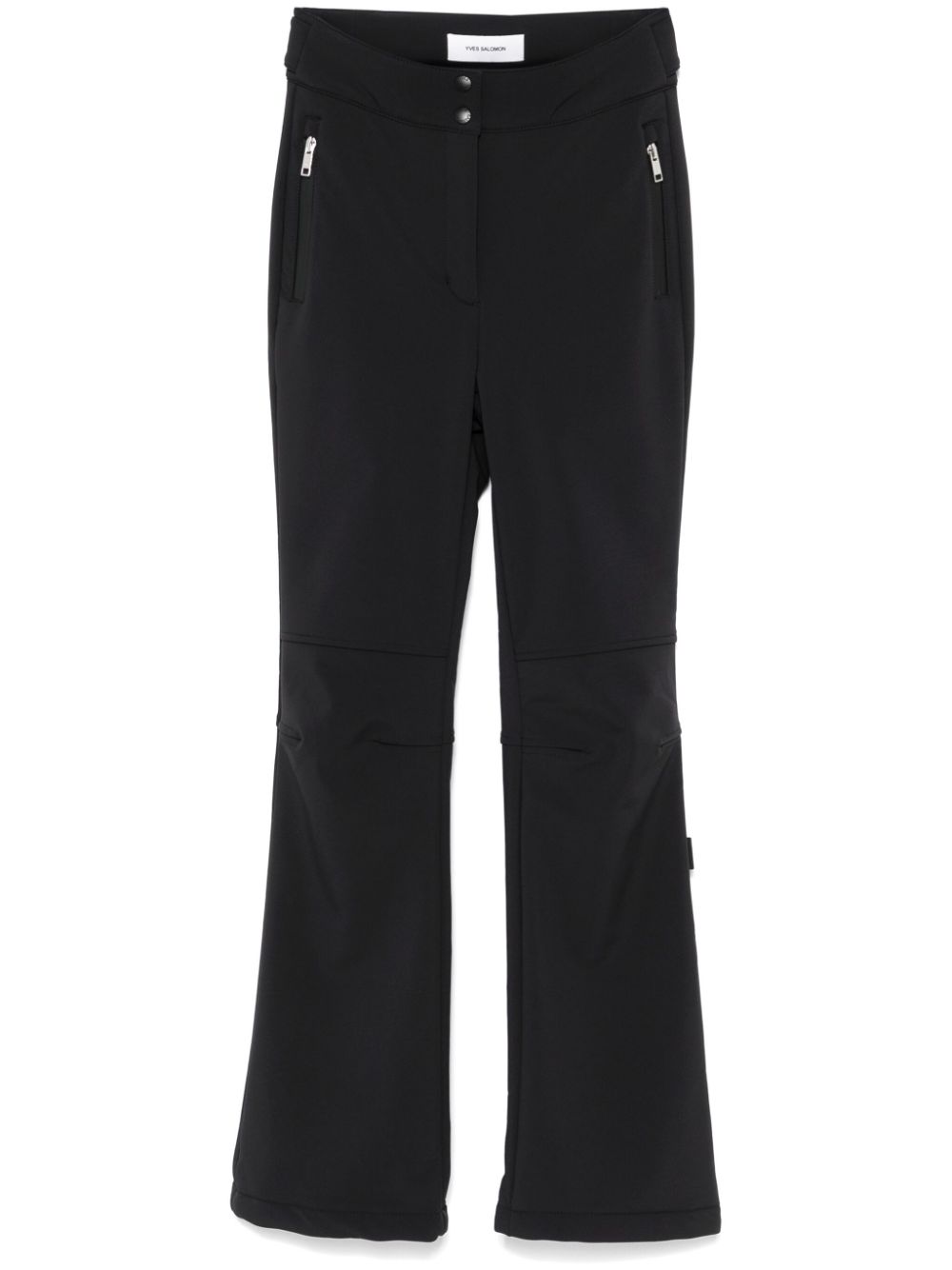 Waterproof Flared Ski Trousers — Black