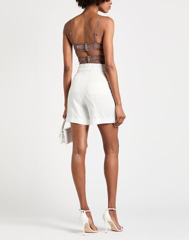 Woman Shorts & Bermuda Shorts White Size 6 Linen