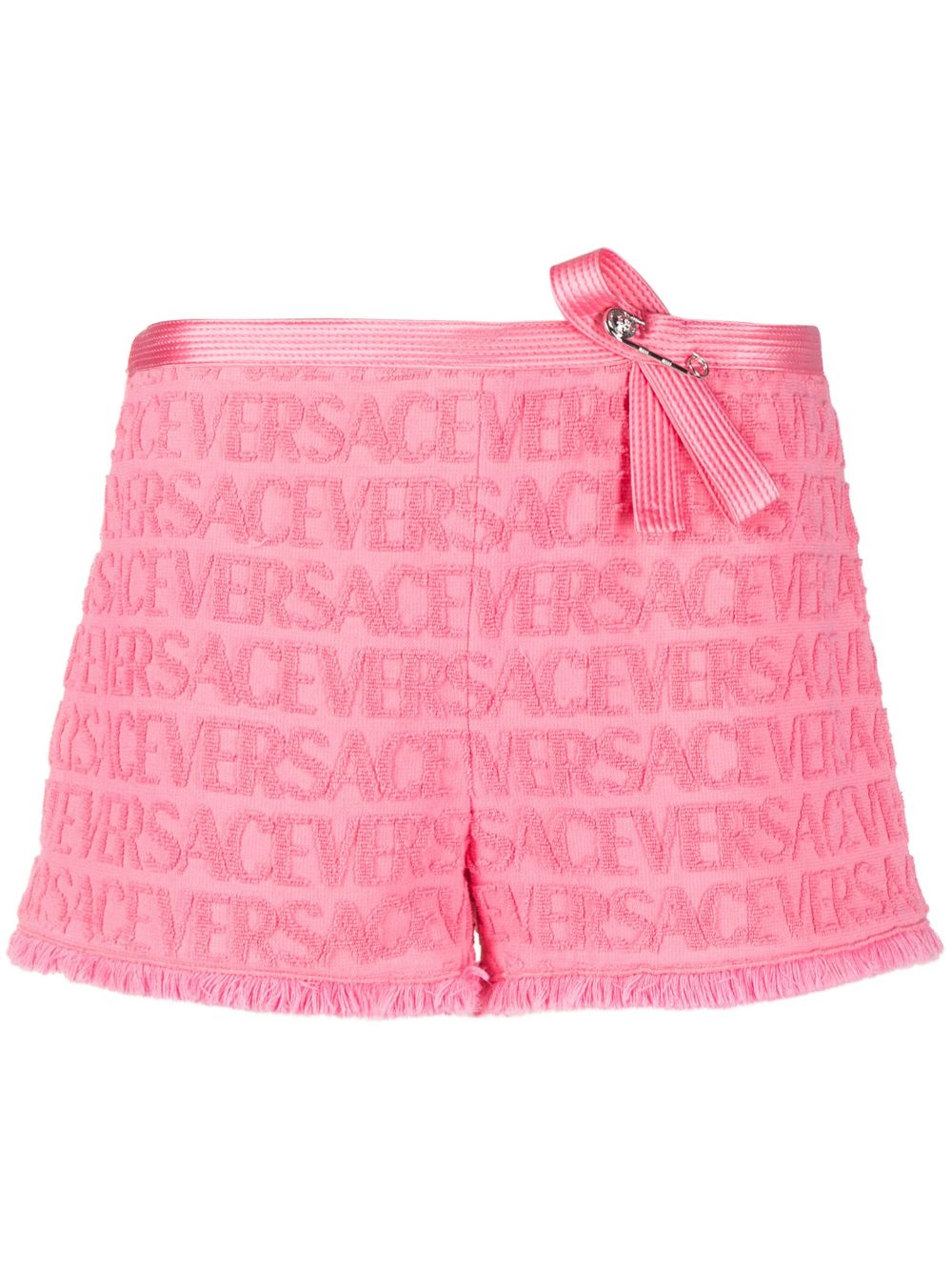 Allover bow-embellished shorts - Pink