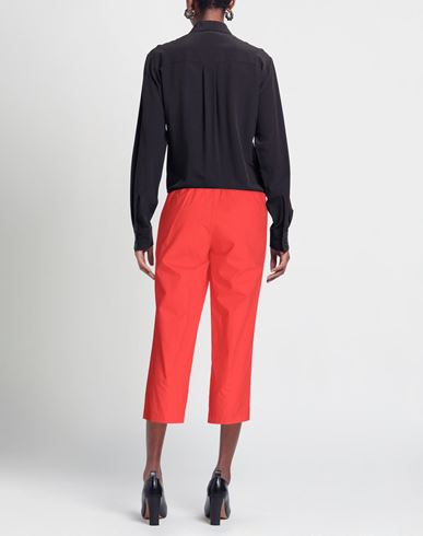 Woman Pants Tomato red Size 2 Cotton