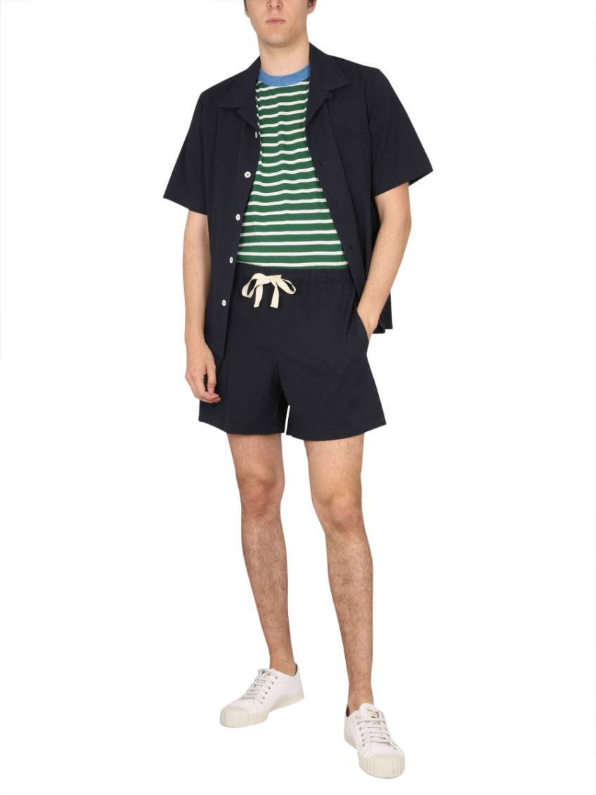 Navy Blue Solid Shirt