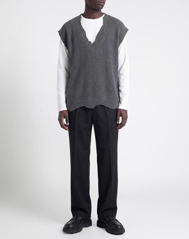 Man Sweater Grey Size 34 Wool, Polyamide