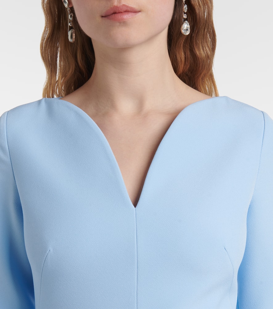 Clemence ruffled crêpe gown