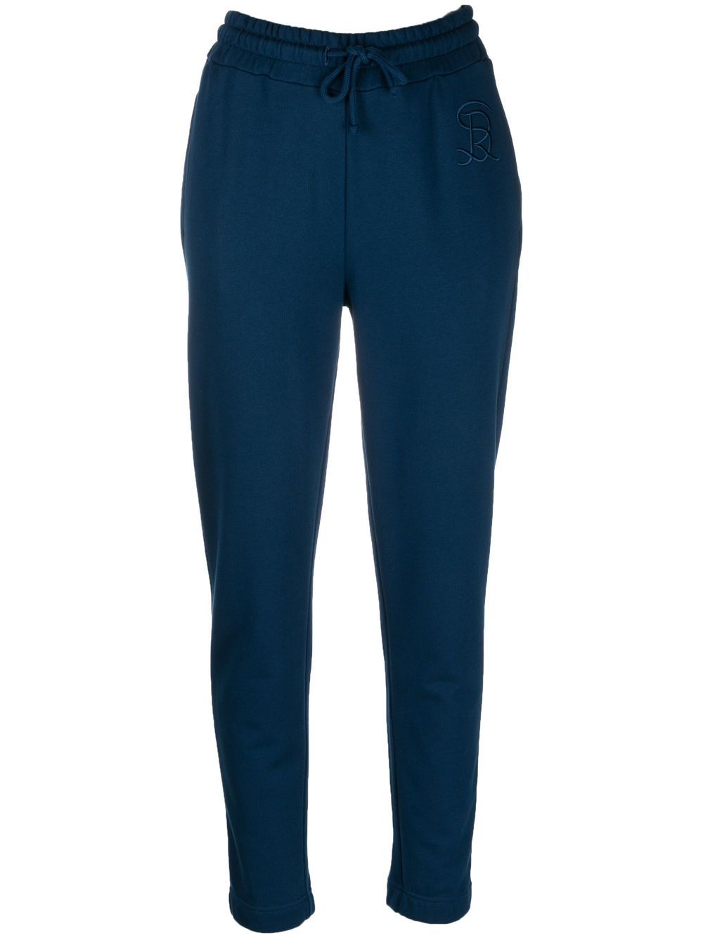 Logo-embroidered track pants - Blue