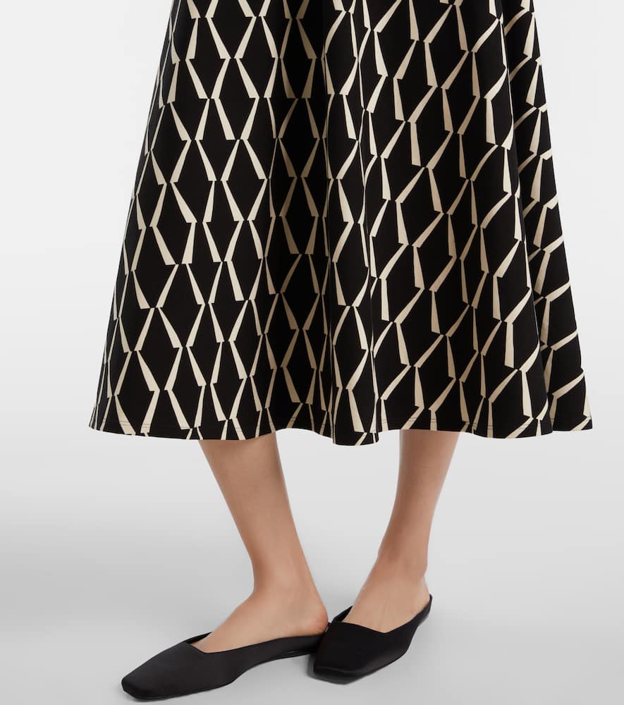 Lampara cotton-blend midi dress