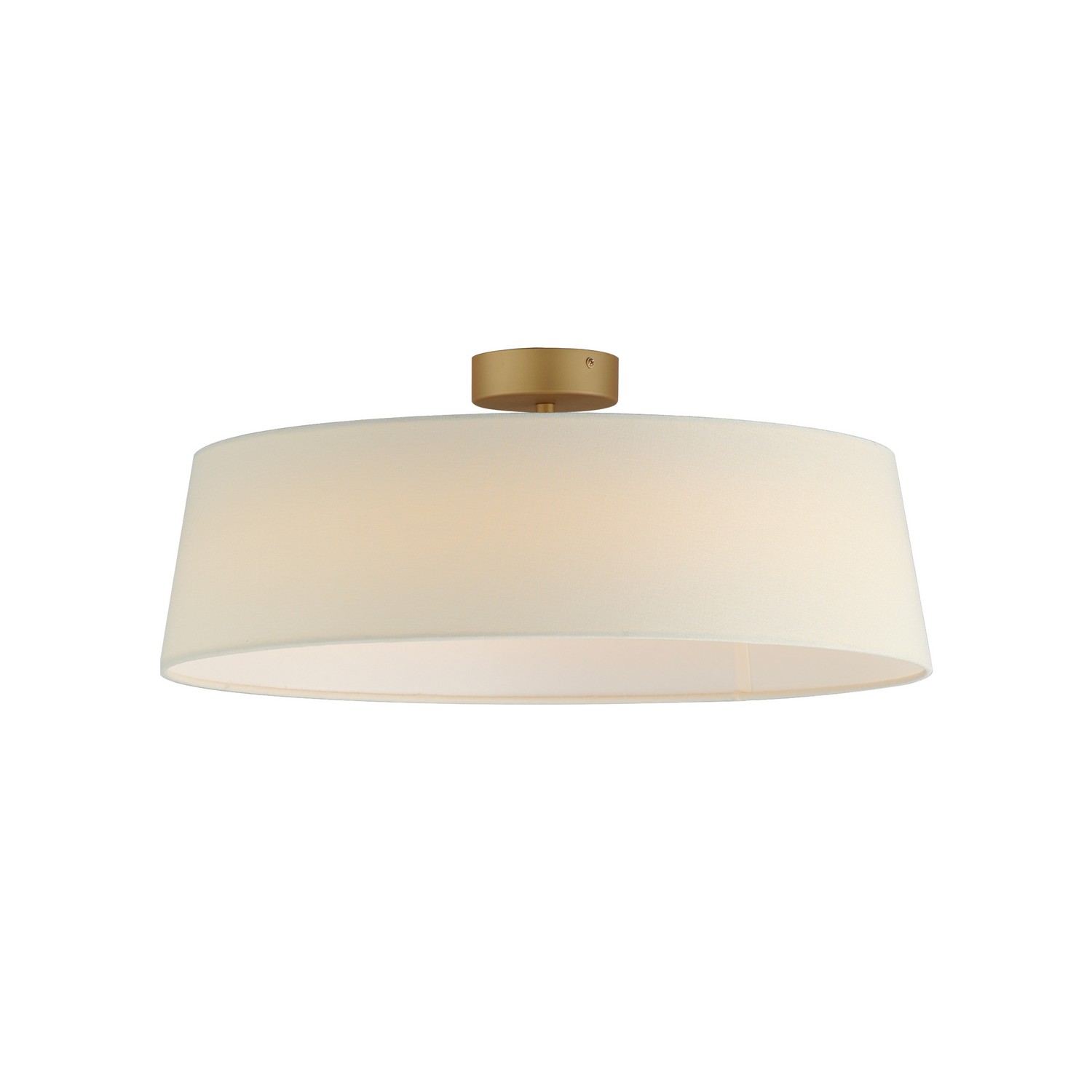 Natural Aged Brass LED Flush Mount from the Paramount Collection