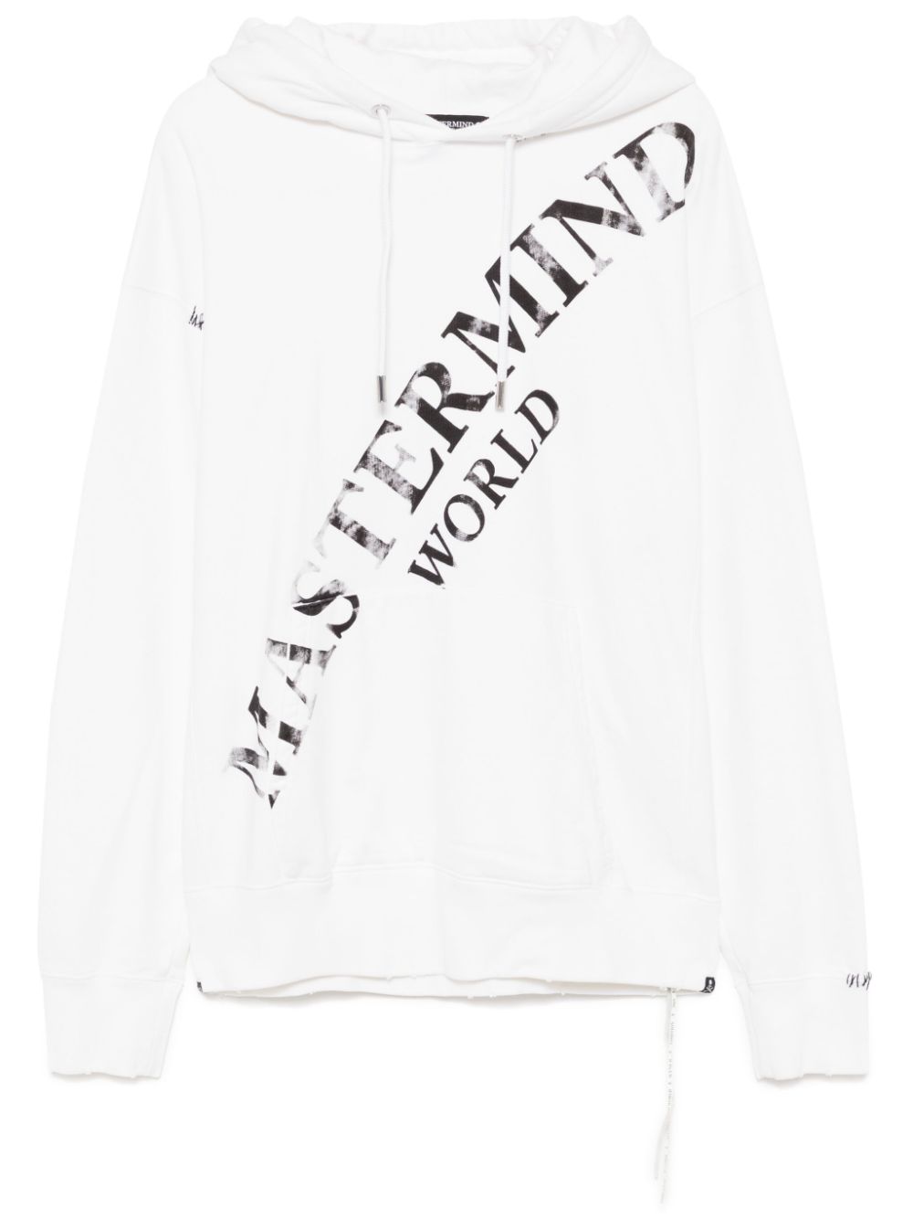 Logo-printed hoodie - White