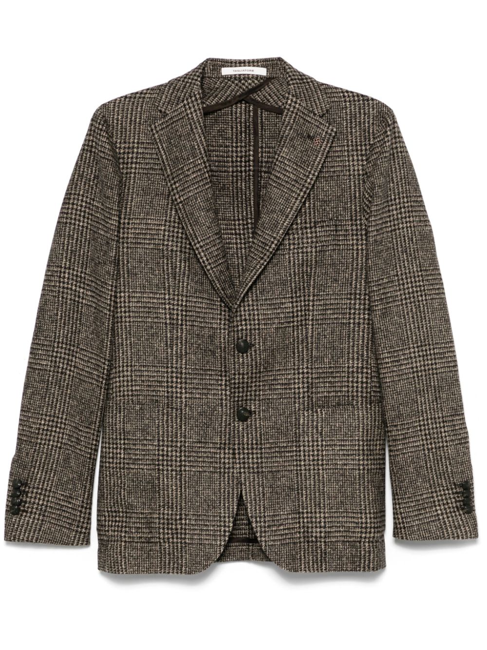 Prince of Wales-patterned blazer - Brown