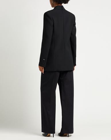 Woman Blazer Black Size 4 Polyester, Virgin Wool, Polyamide, Elastane