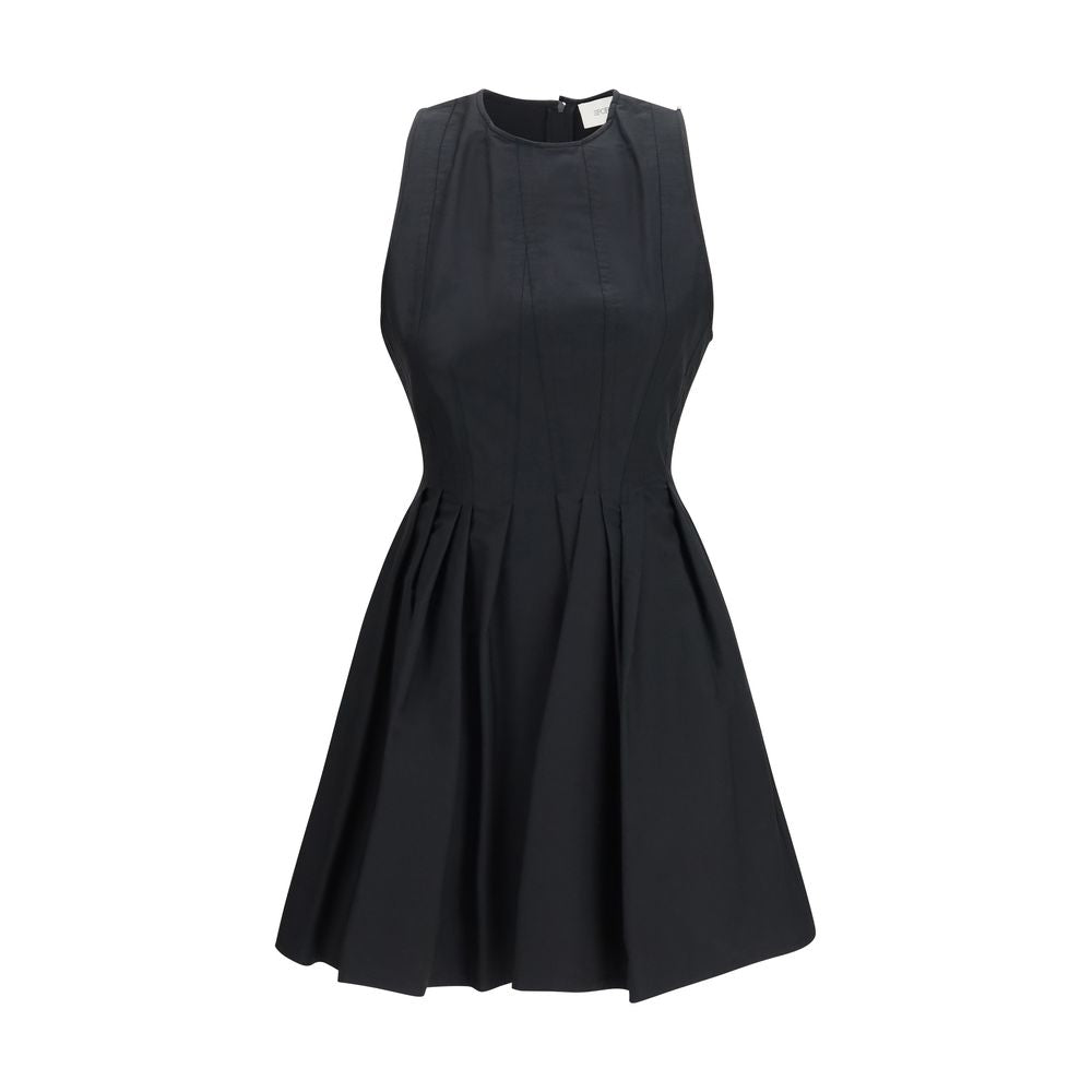 Cotton Casual Dress — Black