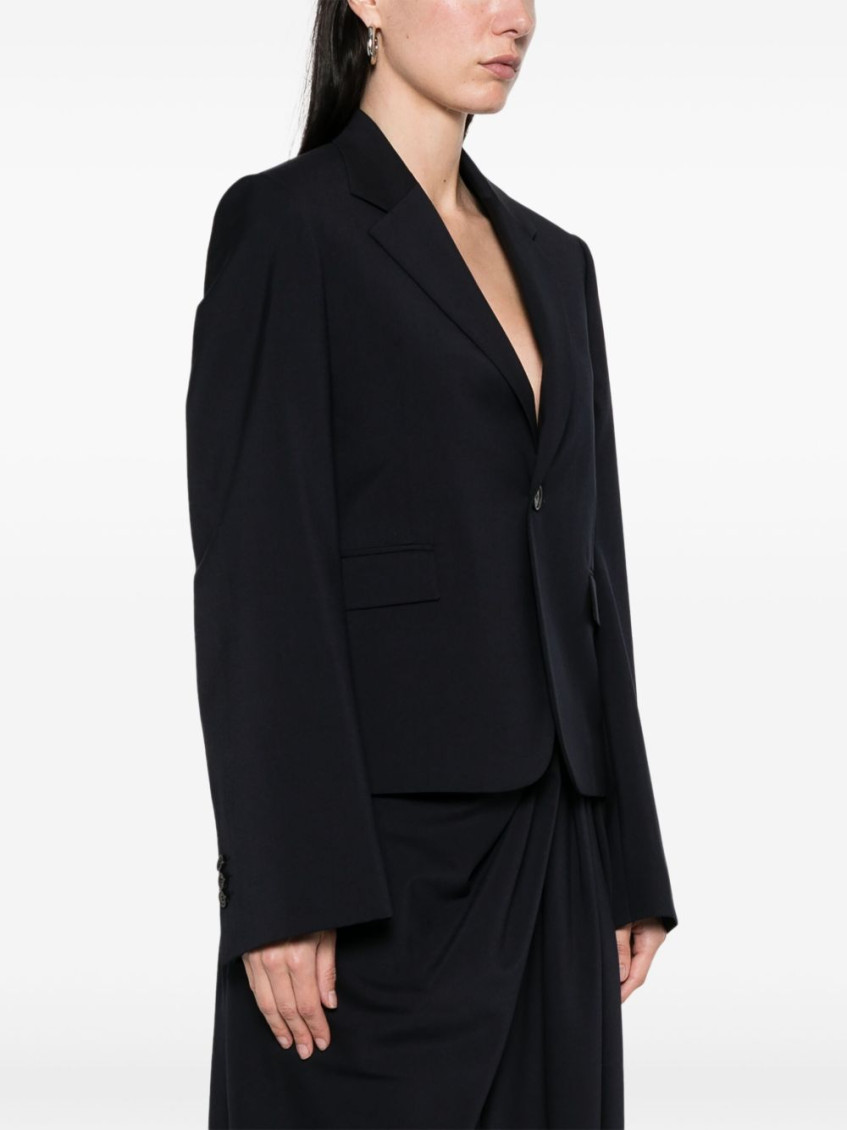 Wool Single-Breasted Jacket