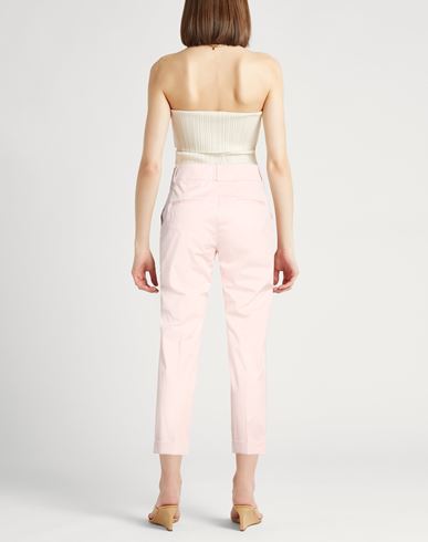Woman Pants Light pink Size 10 Cotton, Elastane