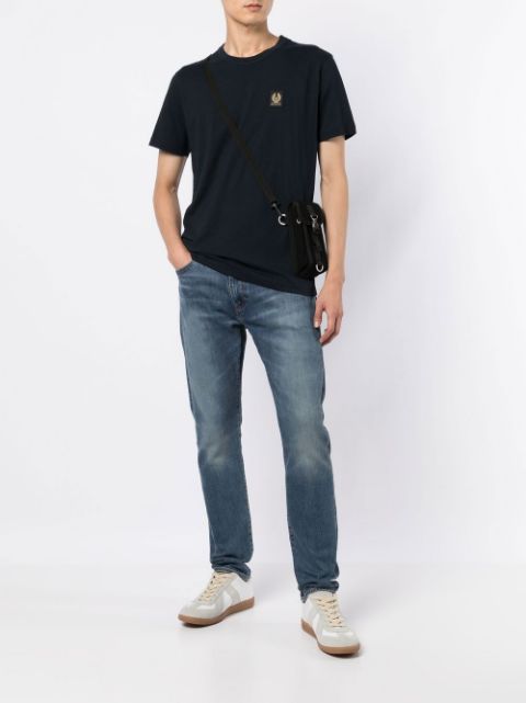 Logo-patch crew neck T-shirt