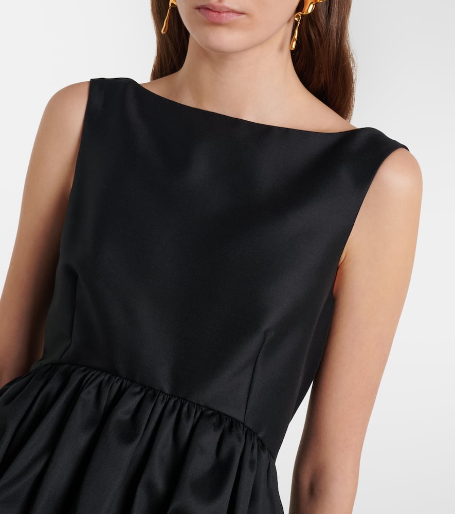 Róhe Peplum wool and silk top