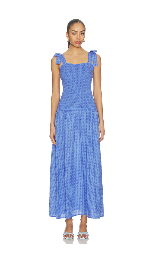 BEACH RIOT Isadora Maxi Dress in Blue. M. Also in