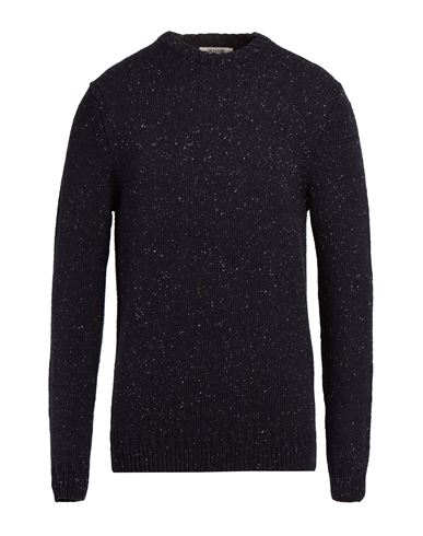 Man Sweater Midnight blue Size L Cotton, Nylon, Merino Wool