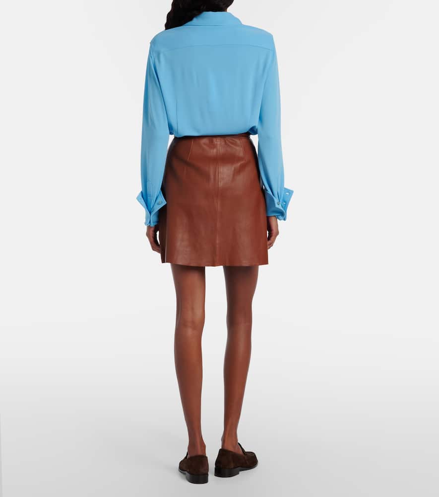 Lucie 22 leather miniskirt