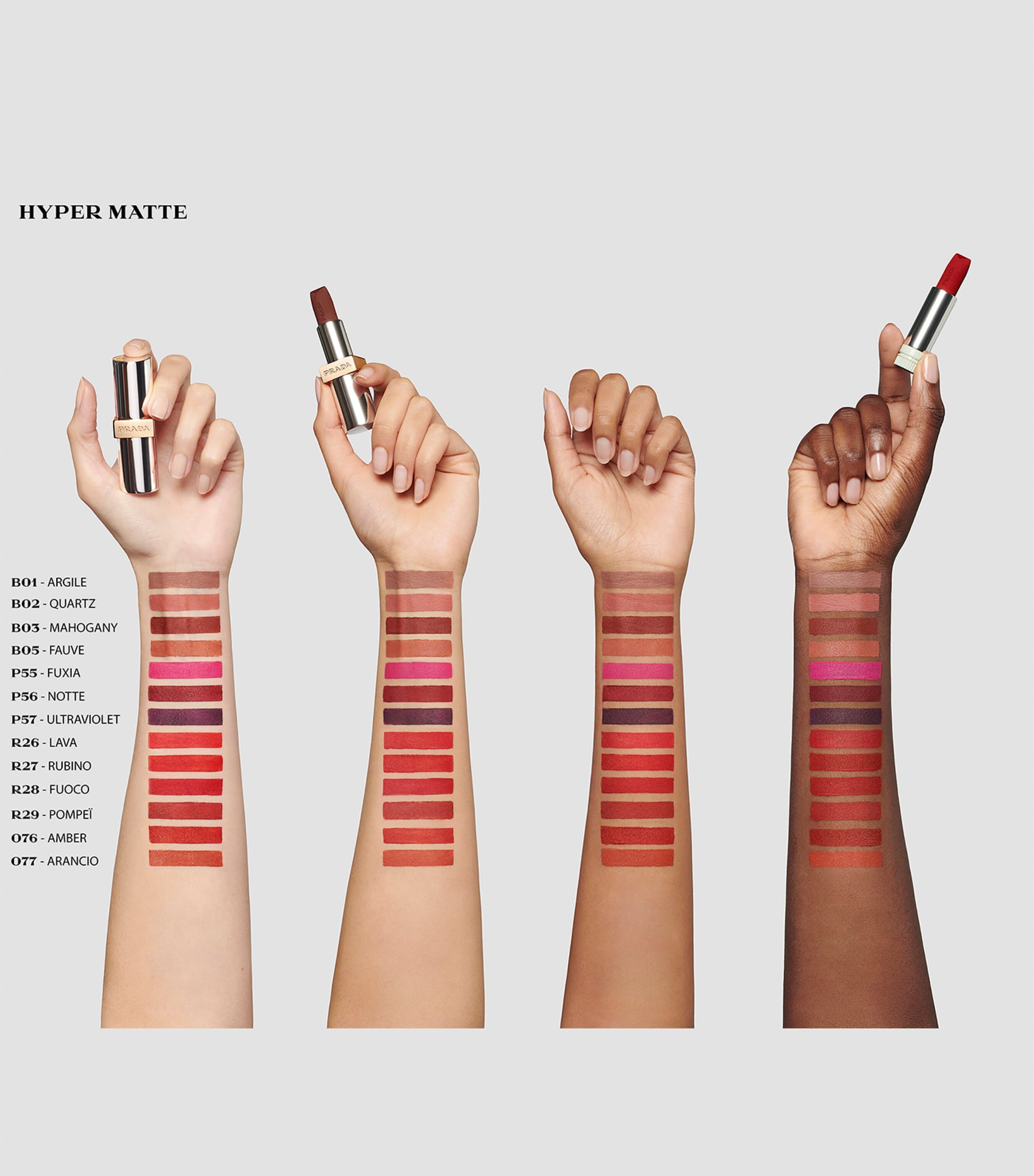 Prada Monochrome Hyper Matte Lipstick - Refill