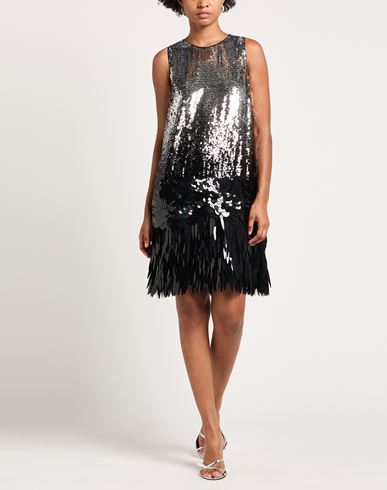 Woman Mini dress Silver Size 8 Polyester