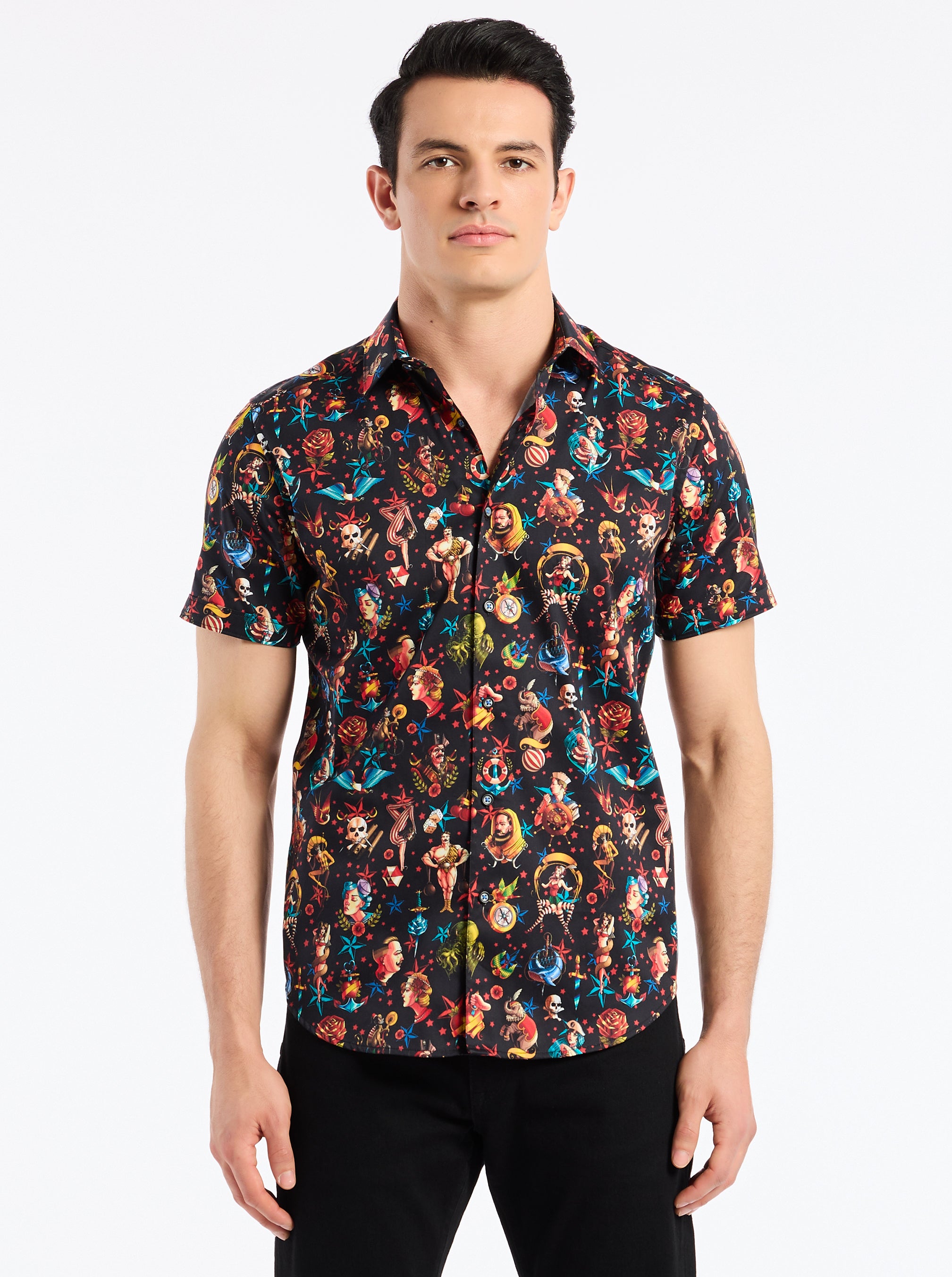 Robert Graham Robert Graham Carni Short Sleeve Button Down Shirt