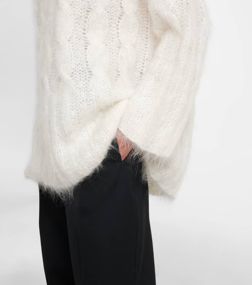 Fortin cable-knit mohair-blend sweater